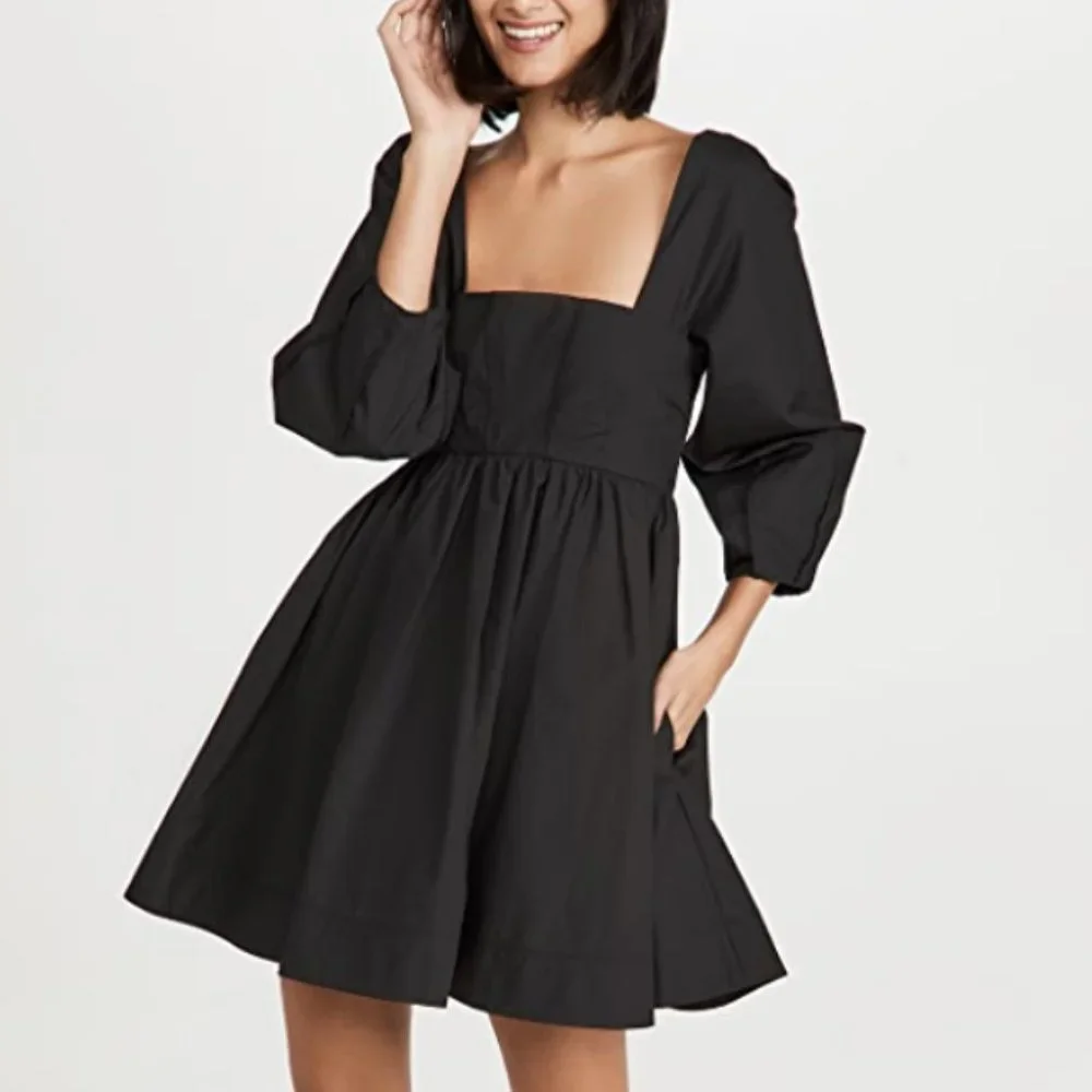 Jonathan Simkhai Ashlynn Tie Back Mini Dress - Picture 1 of 3